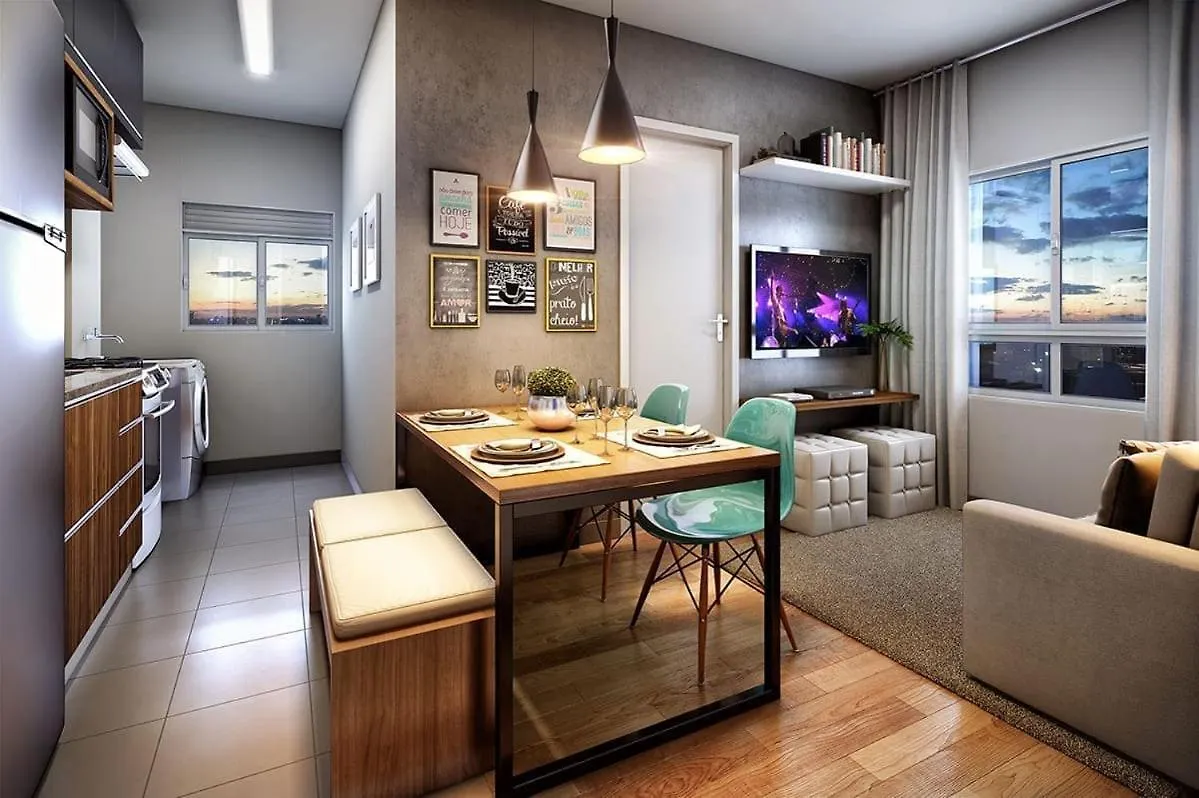 Apart 2 Quarto Piscina Proximo Shopping Internacional Sao Paulo Brazil